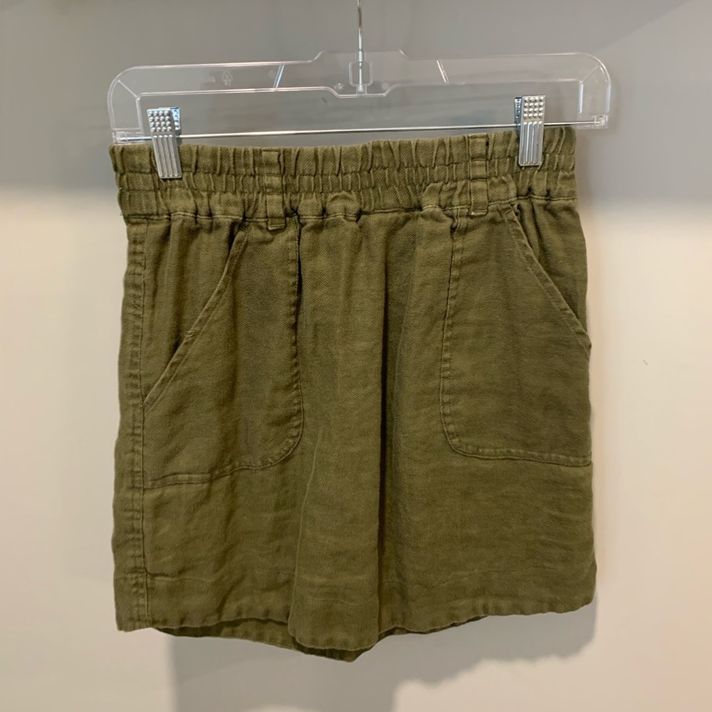 LOFT Green Cargo Skirt